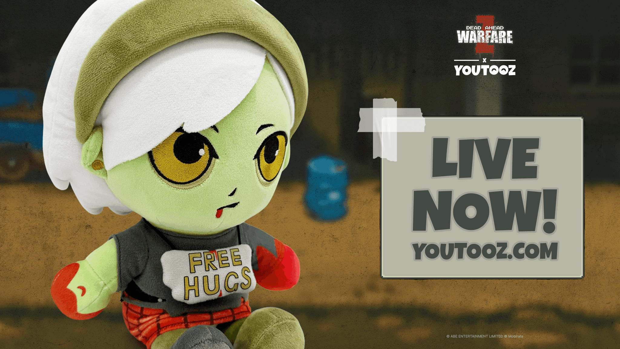 FREE HUGS PLUSH LIVE NOW